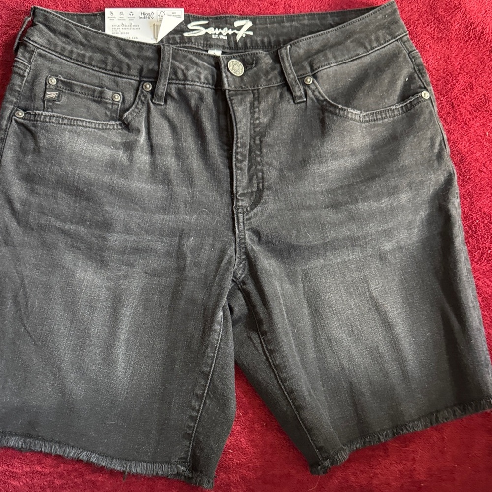 Seven7 Charcoal Denim Shorts